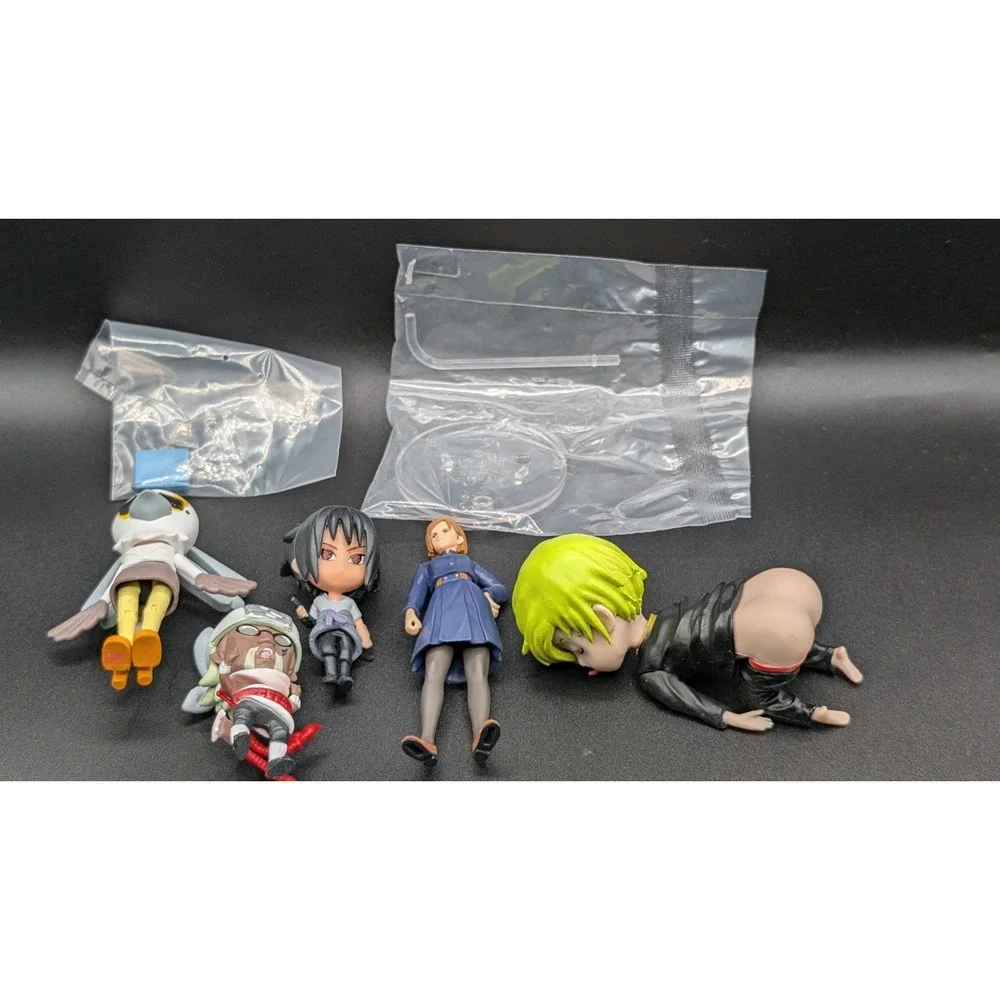 Anime Mini Figure Lot Of 5 (One Piece, Jujutsu Kaisen, Naruto, Aggretsuko)